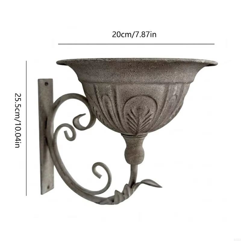 Pot fleur en métal, panier suspendu pour balcon