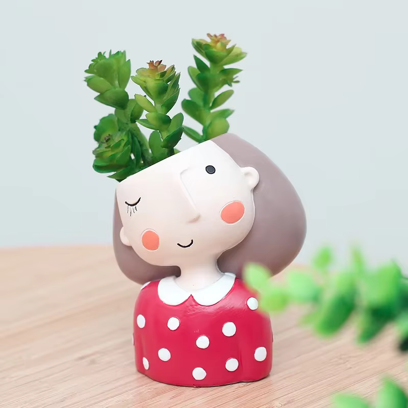 Pot de fleur pour fille succulente
