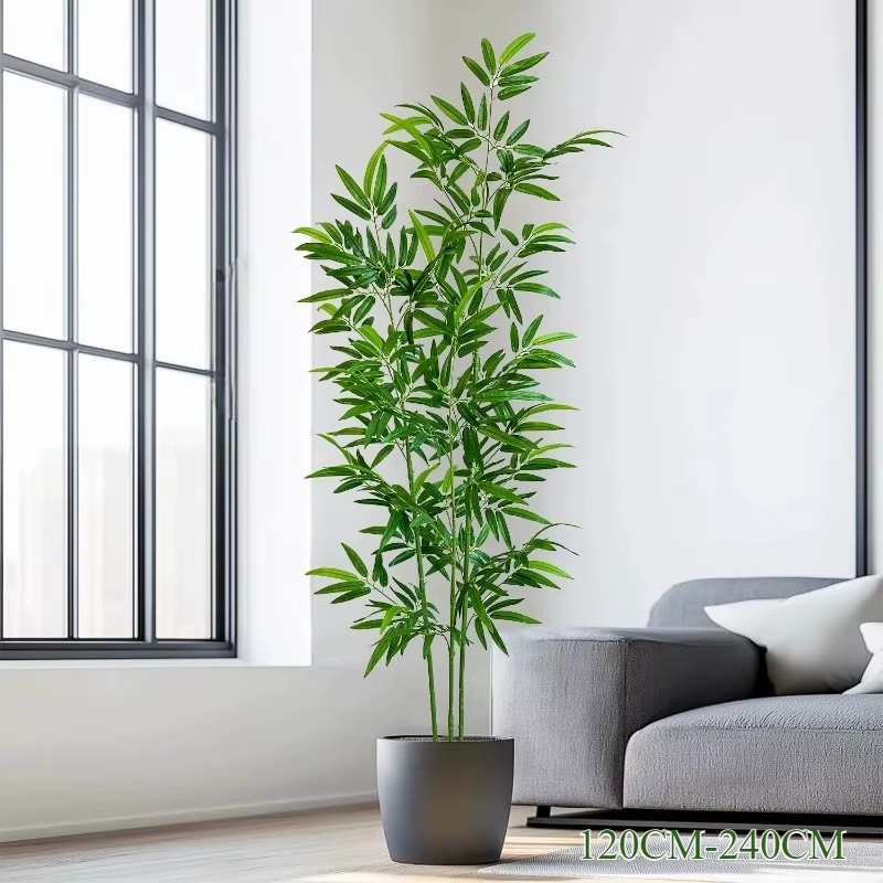 Bambou artificiel vert