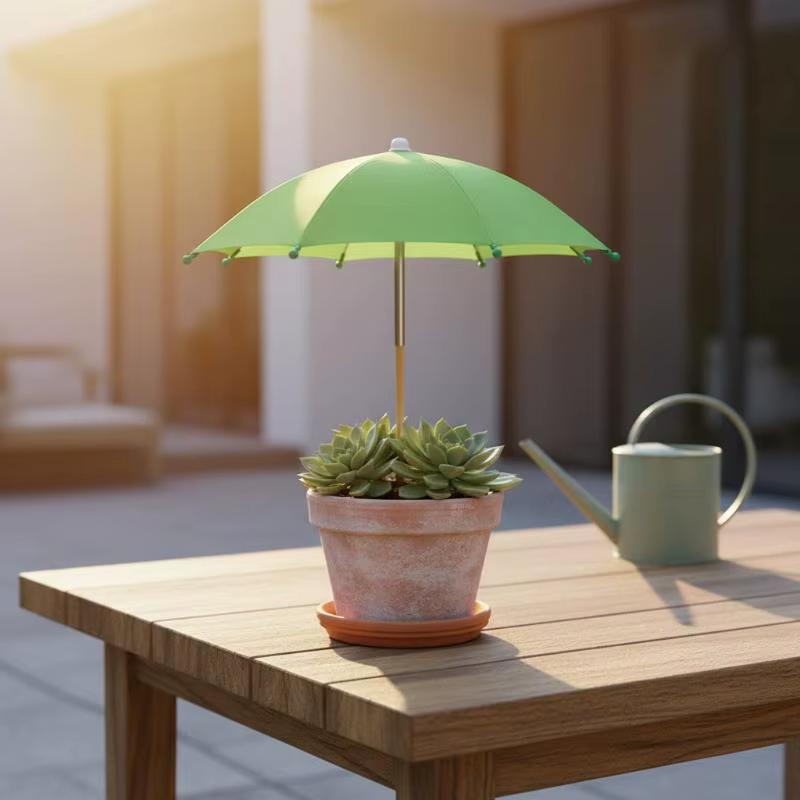 Parasol de jardin réglable en hauteur pour plantes