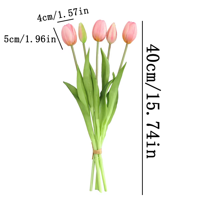Fleurs tulipes artificielles en PU