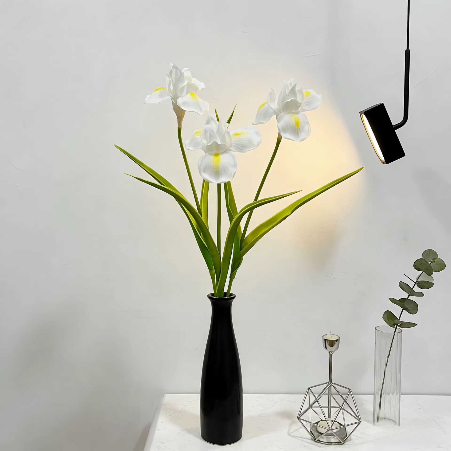 Fleurs d'iris artificielles de haute qualité de 21