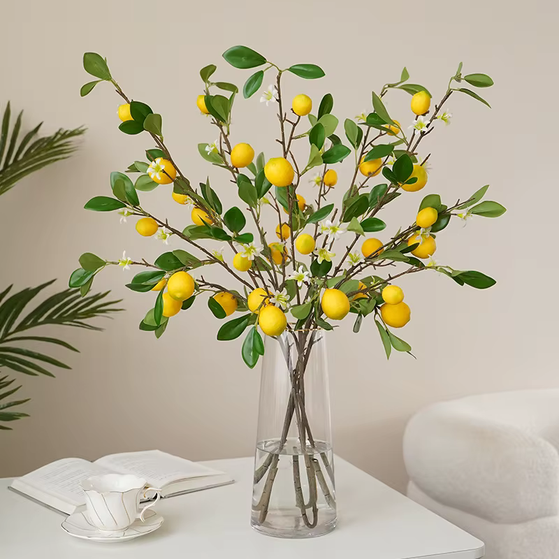 Branches de citron avec Simulation de fruits