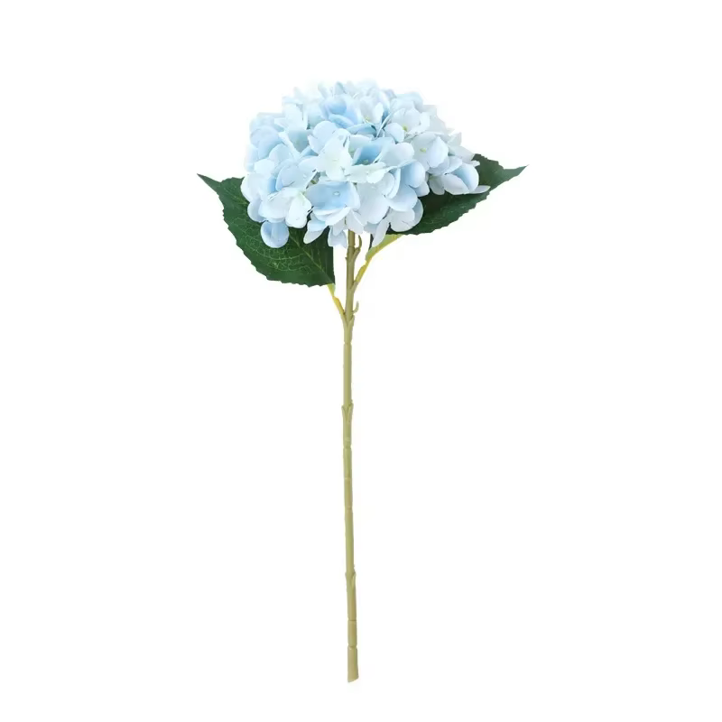 Vert Aloes 3 pièces décoration de bureau soie fausses fleurs hortensies artificielles Simulation fleur blanc 2 feuilles branche d'hortensia