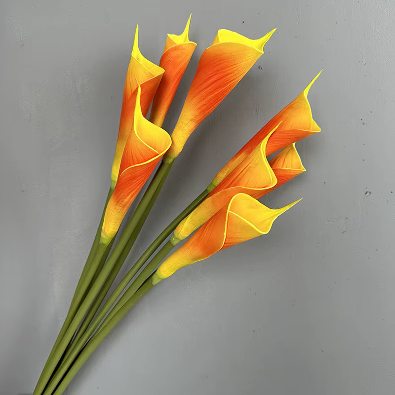 Lot de 5 fleurs artificielles en PU