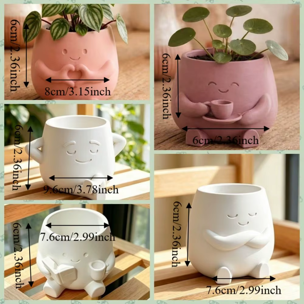 Pot de fleurs miniature mignon au design élégant