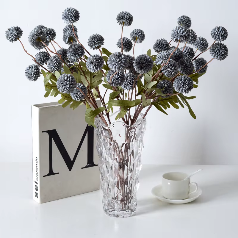 5 têtes de fleurs artificielles pissenlit