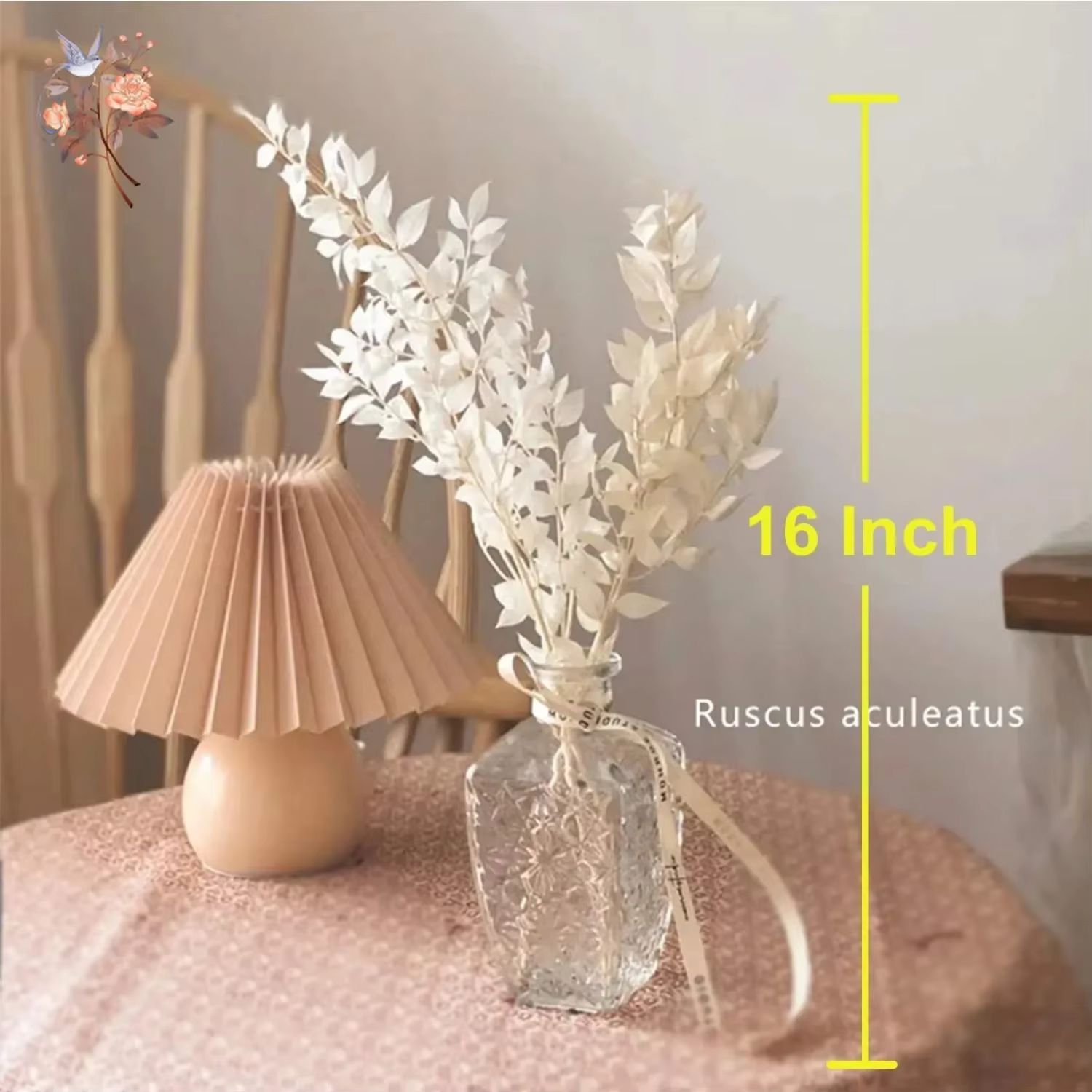 Bouquet de Vraies Feuilles de Ruscus Naturelles vaccées