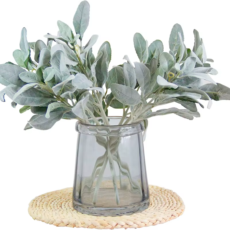 Plantes artificielles flocage oreille de lapin herbe mariage décorations de noël Vase pour la maison Scrapbooking bricolage boîte à cadeaux jardin d'automne