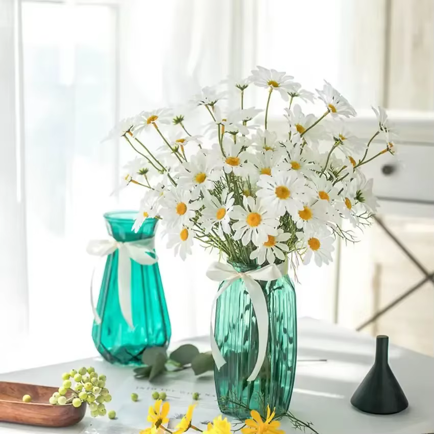 Fleurs artificielles marguerite en soie