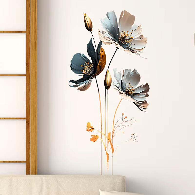 Autocollants muraux d'interconnexion de fleurs de Yumeiren