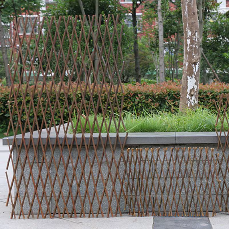 Clôture en bois rétractable Durable pour plantes