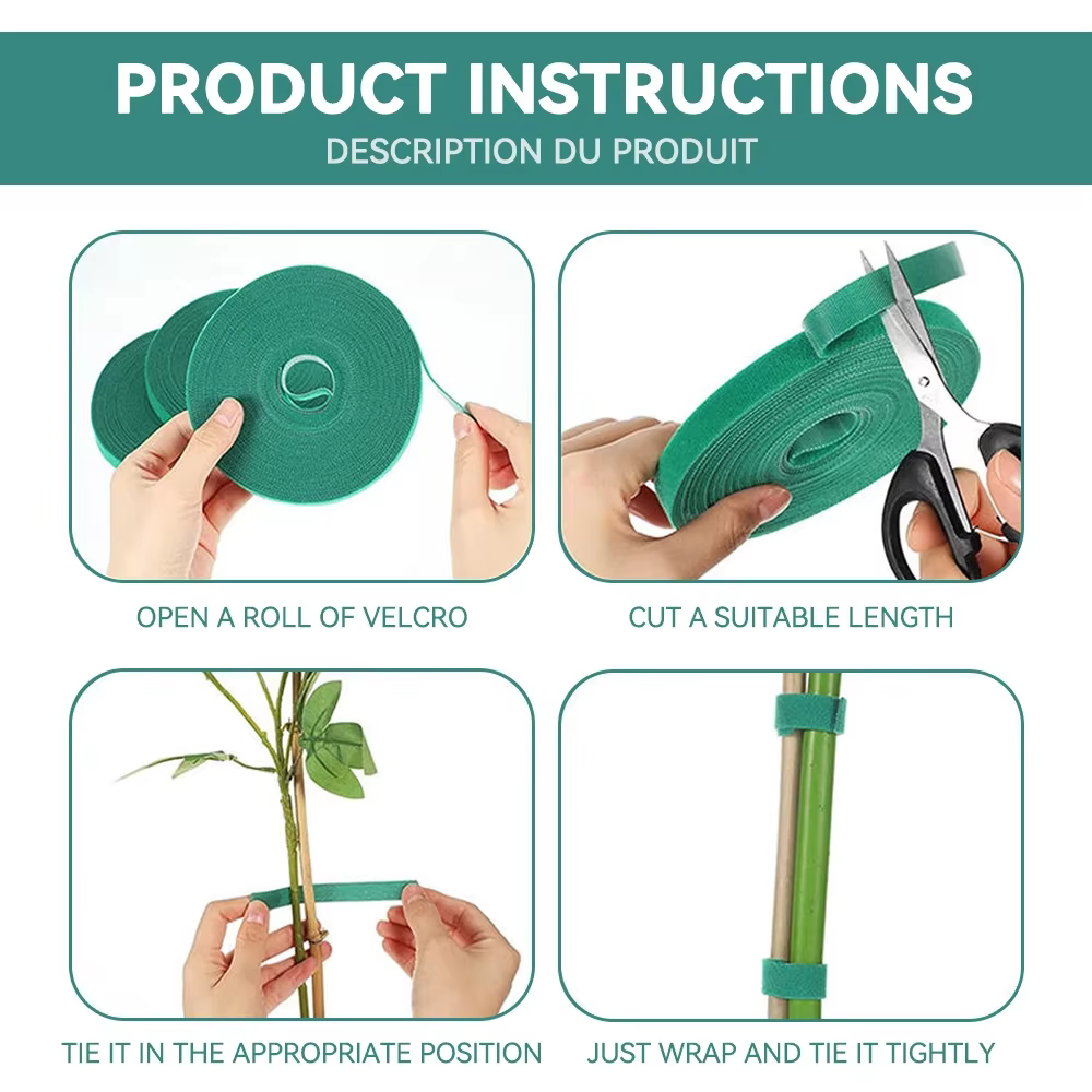 Attache de câble en Nylon pour plantes
