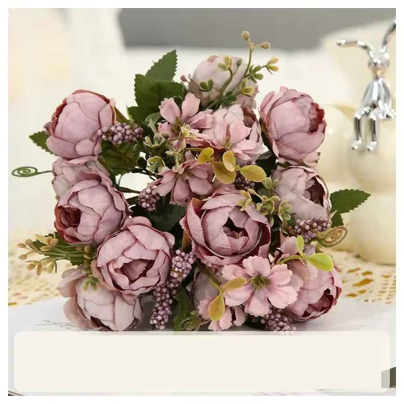 InjRocheads-Bouquet de Pivoines Artificielles