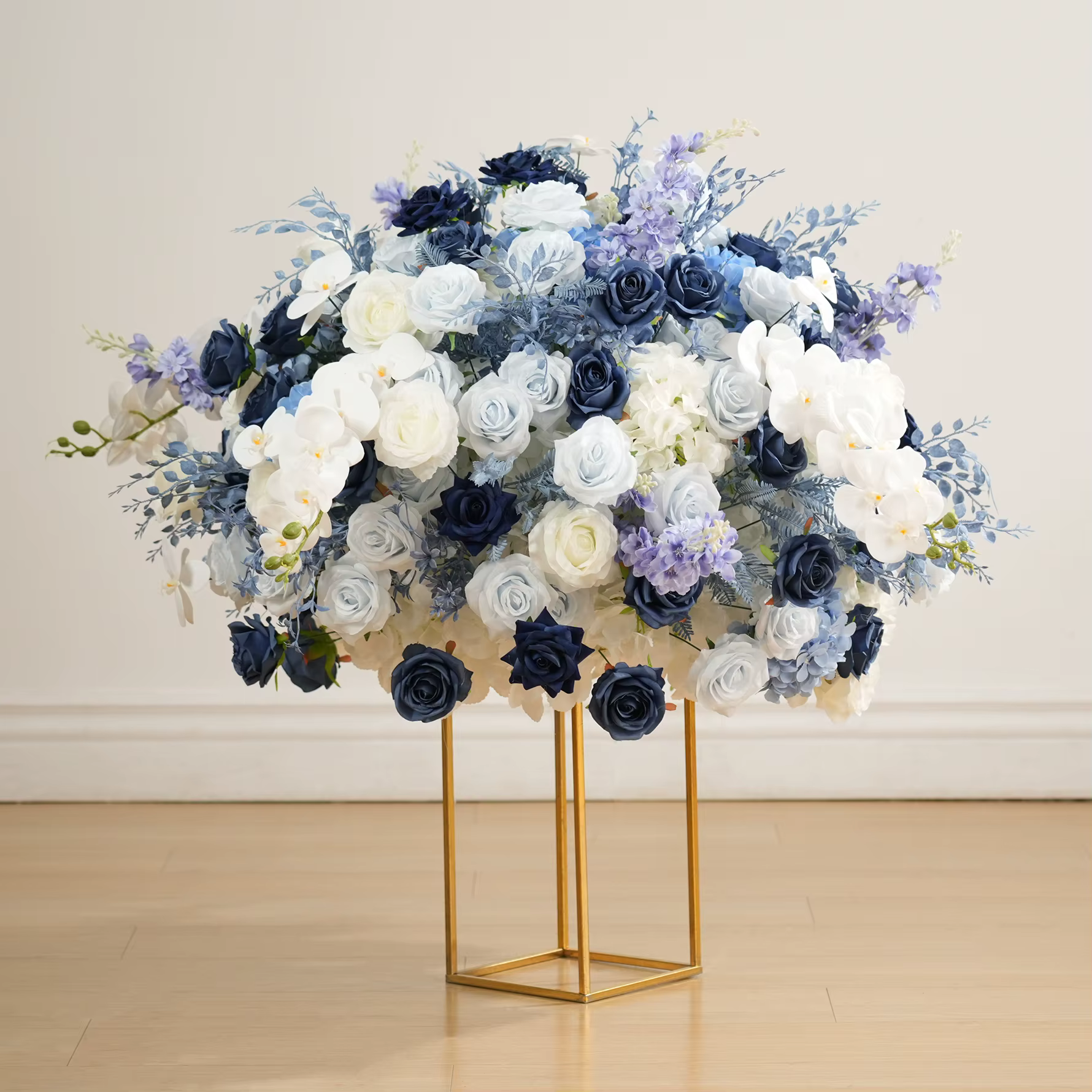 Angela fleur A9043 brume bleu blanc orchidée centres de Table boule