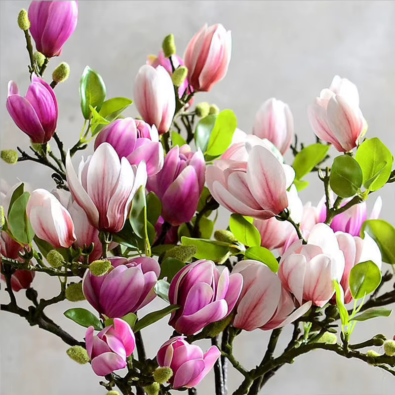 Magnolia fleurs artificielles Simulation
