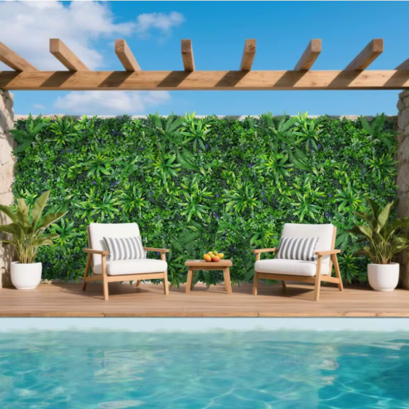 Plantes artificielles panneau mural d'herbe haie de buis pour intérieur extérieur maison jardin décoration verticale fausse plante herbe mariage