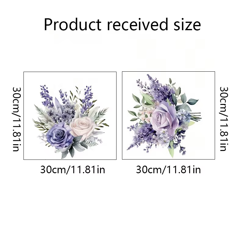 Autocollants de jacinthe de fleur violette