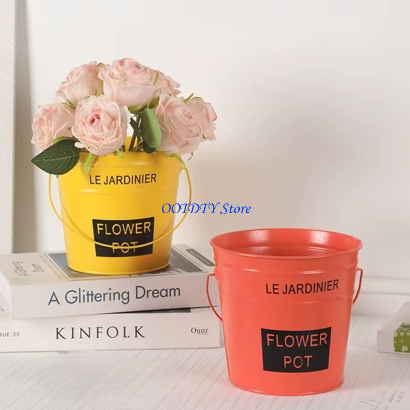 367A fer planteur remplacement ferme Vase seau fleur support seau remplacement
