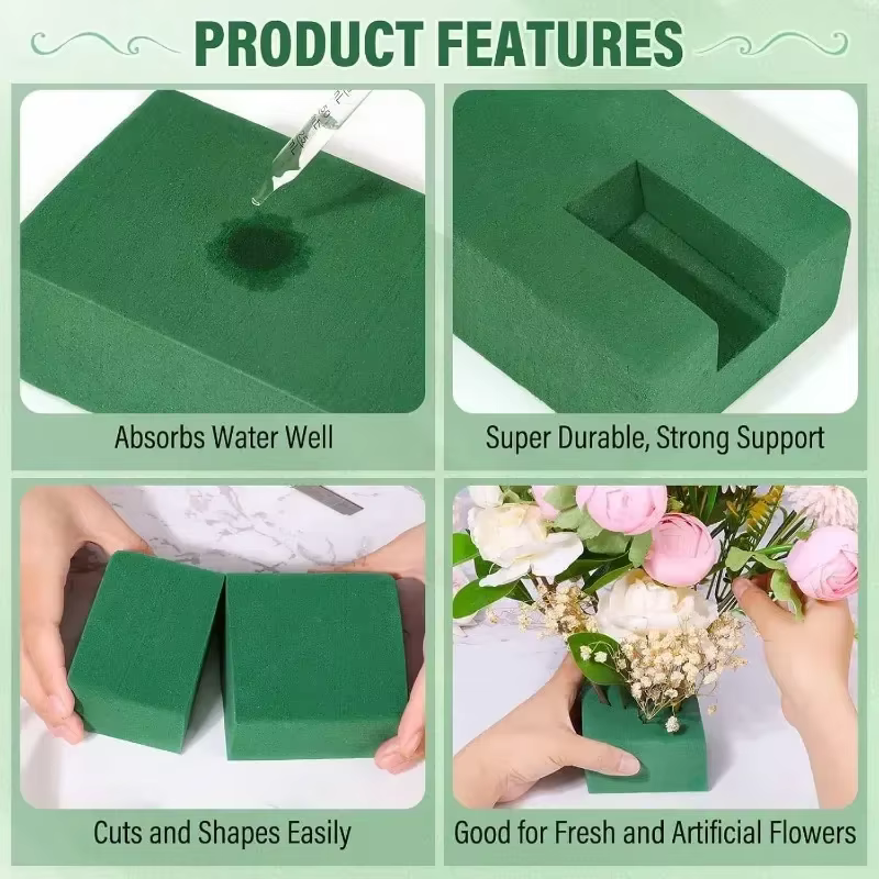 Bloc de mousse florale verte