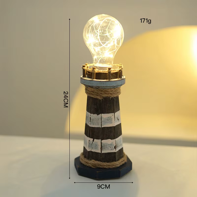 Ornements de phare en bois de Style méditerranéen