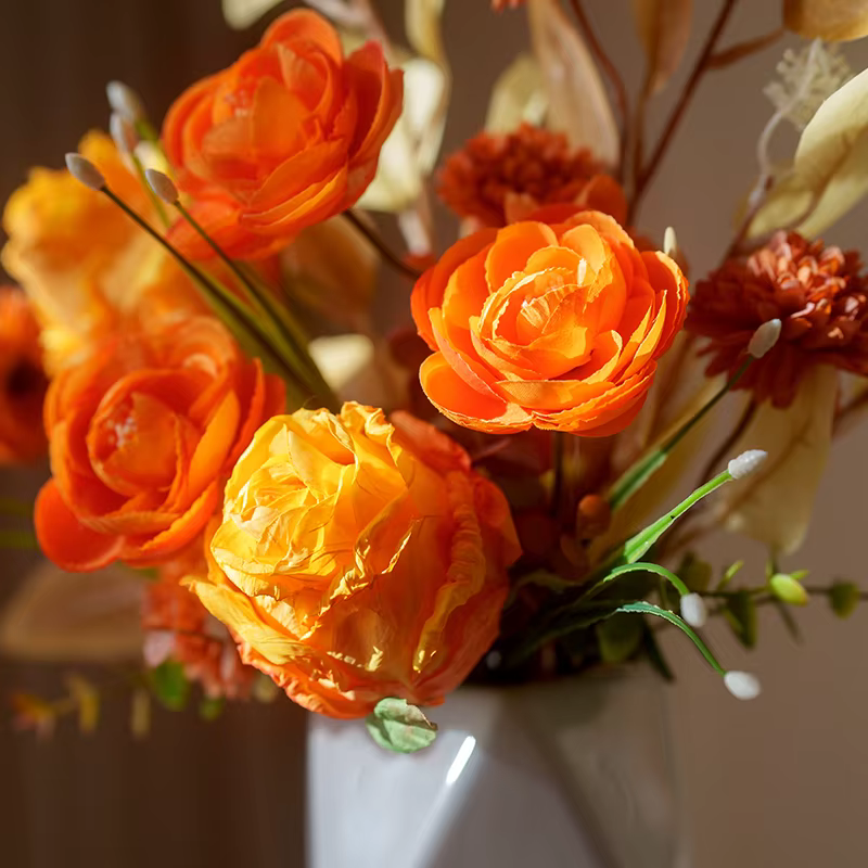 Fleurs artificielles décor bouquet