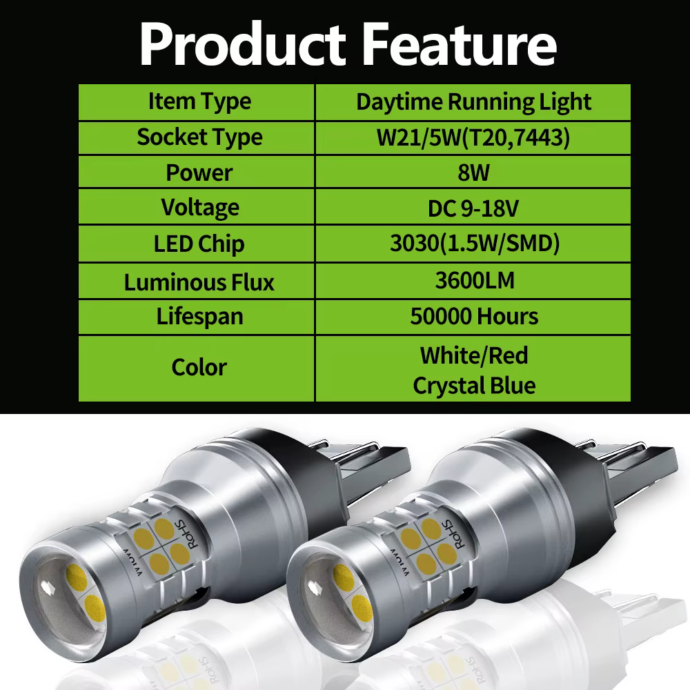 2 pièces pour Fiat Ducato 2014-2018 LED feux diurnes DRL 2015 2016 2017 accessoires