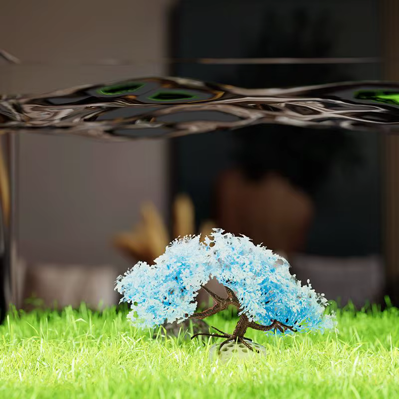 Nouveau arbre simulé décoration d'aquarium Aquarium plante en plastique Simulation artificielle plantes d'eau