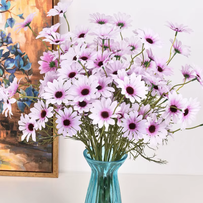 Bouquet de fleurs marguerite blanche artificielle