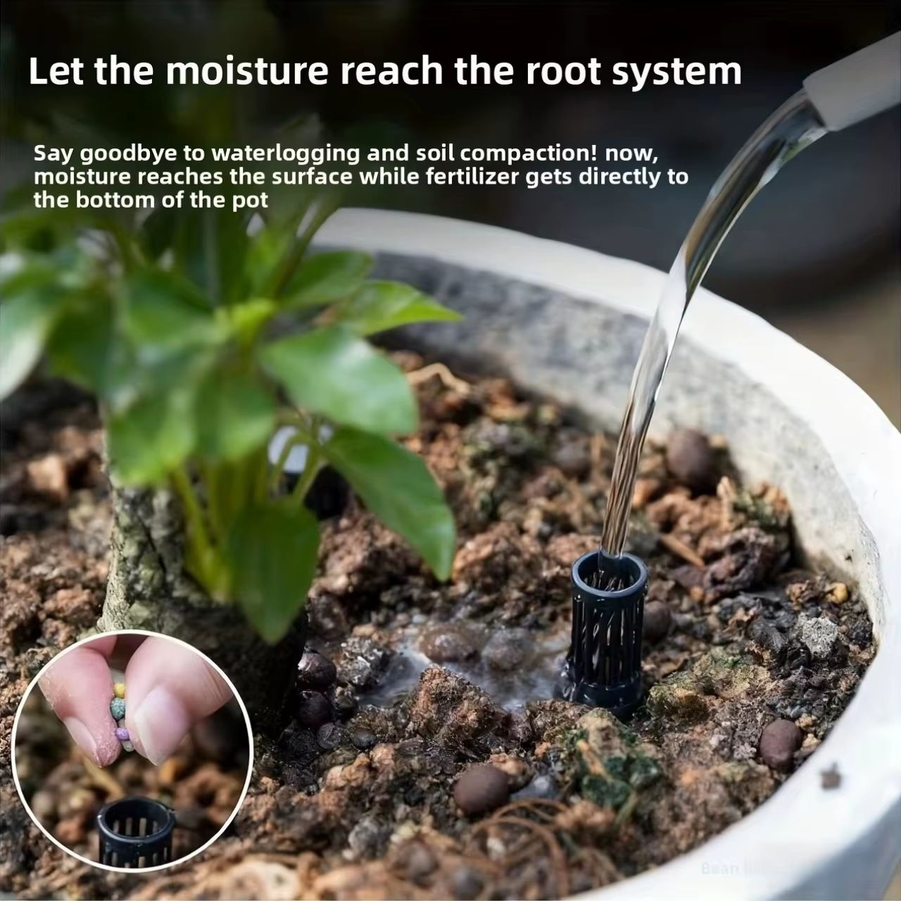 Tubes d'aération pour plantes en pot