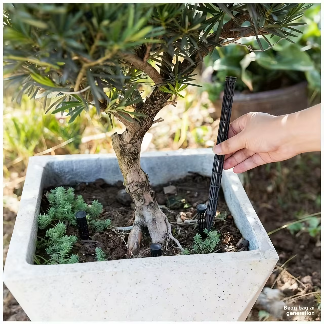 Tubes d'aération pour plantes en pot