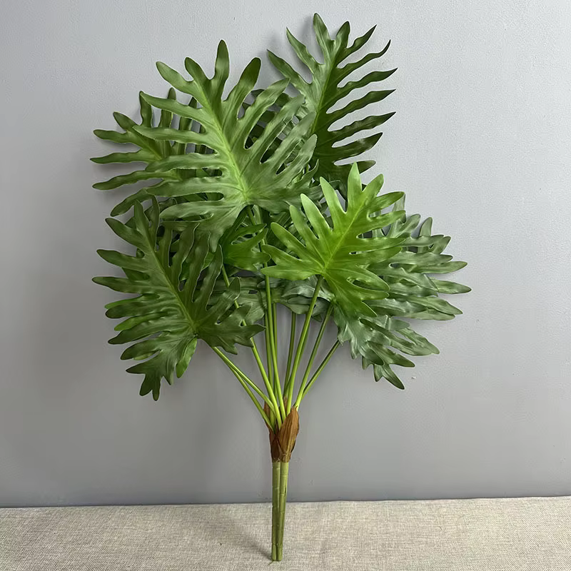 Plantes vertes simulées au toucher