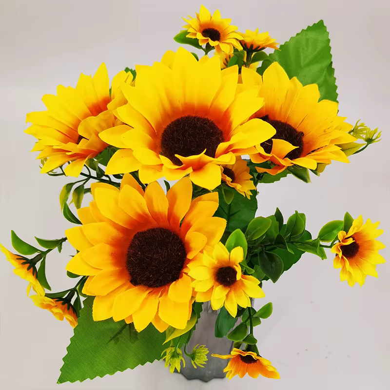 Fleurs artificielles tournesol fausses