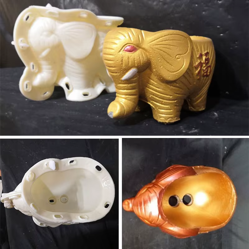 Pot de fleur en forme d'éléphant