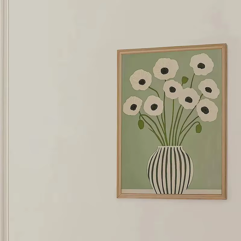 Affiche murale décorative bohème avec impression florale