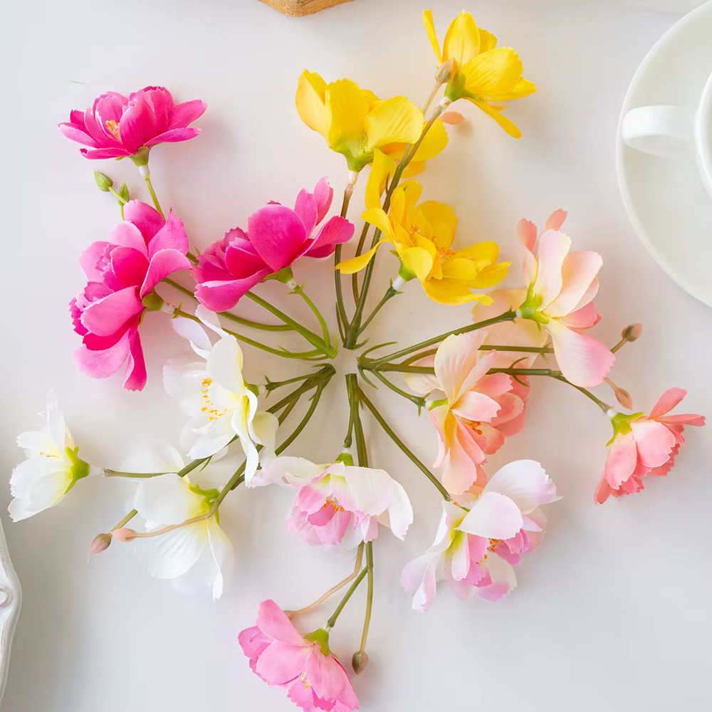 Fleur artificielle en soie