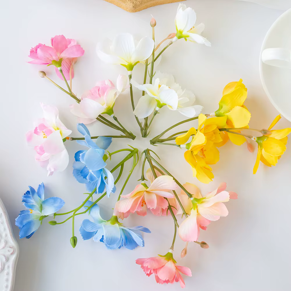 Fleur artificielle en soie