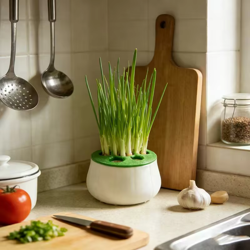 Pot de plantation de régénération d'oignons verts imprimé en 3D