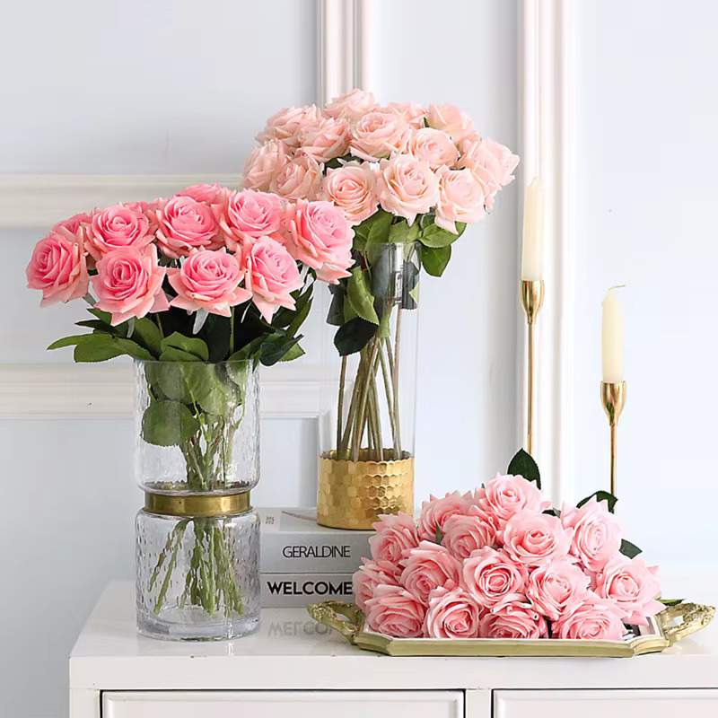 15 pièces de fleurs artificielles