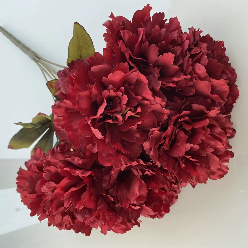 Fleurs artificielles d'hibiscus à 7 têtes | Faux Bouquet
