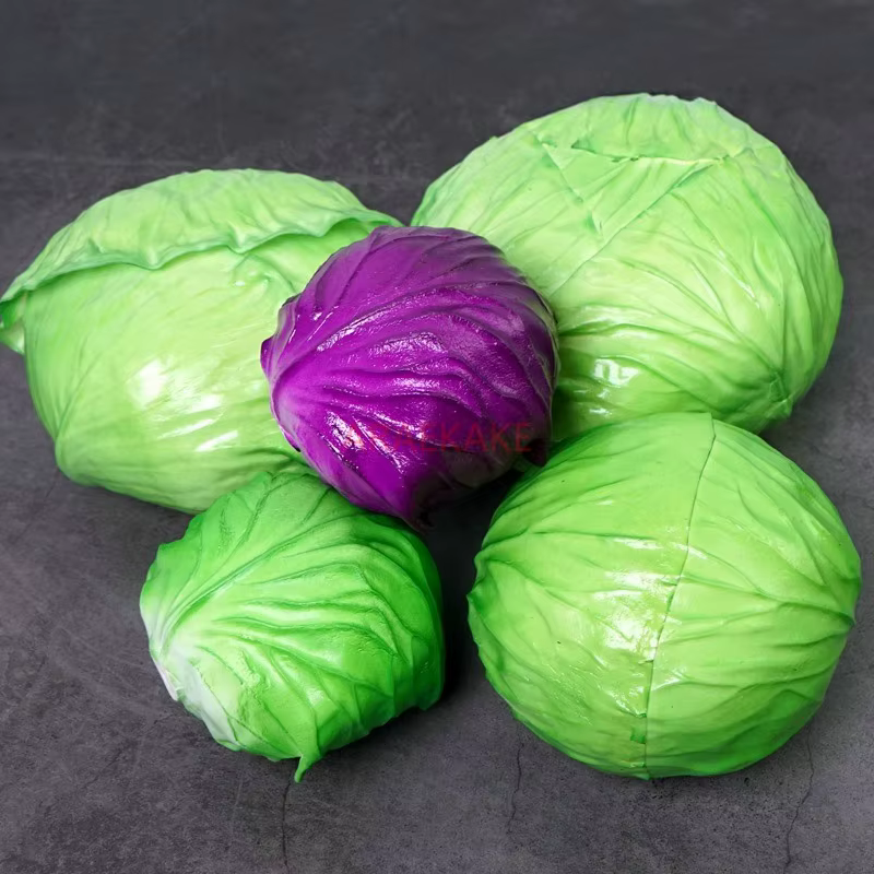 Accessoires décoratifs de faux chou violet