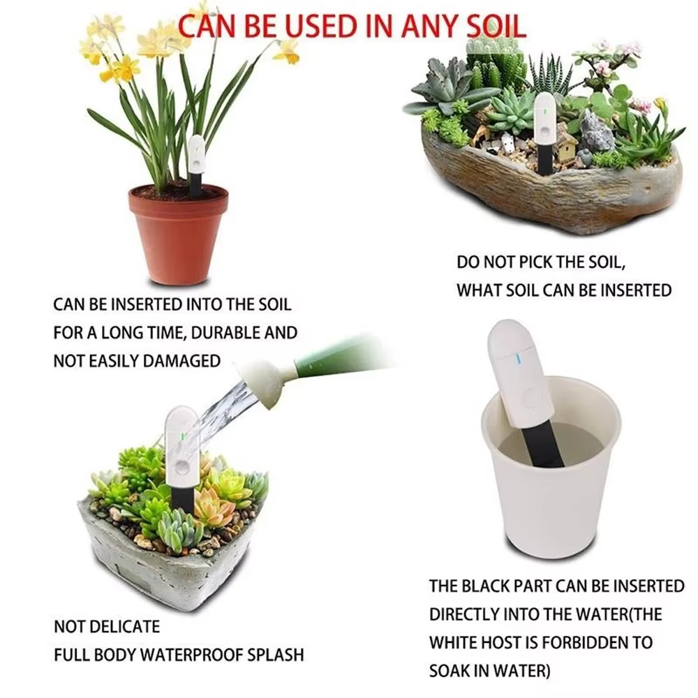 Testeur intelligent d'humidité du sol, hygromètre pour la ferme, la pelouse, les plantes, les fleurs, outil de jardinage pratique