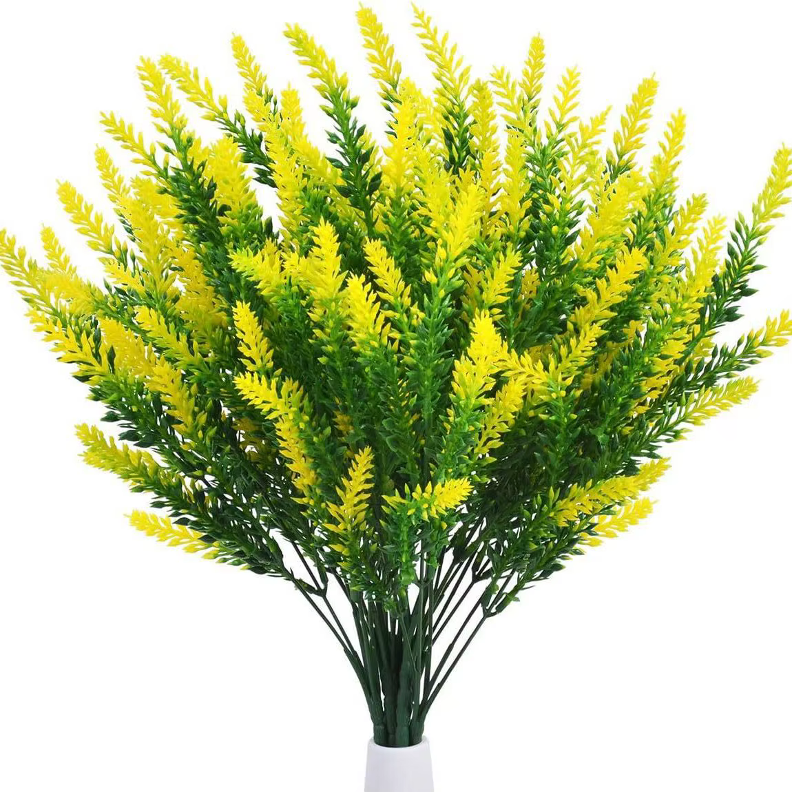 Fleurs artificielles de lavande résistantes aux UV pour l'extérieur
