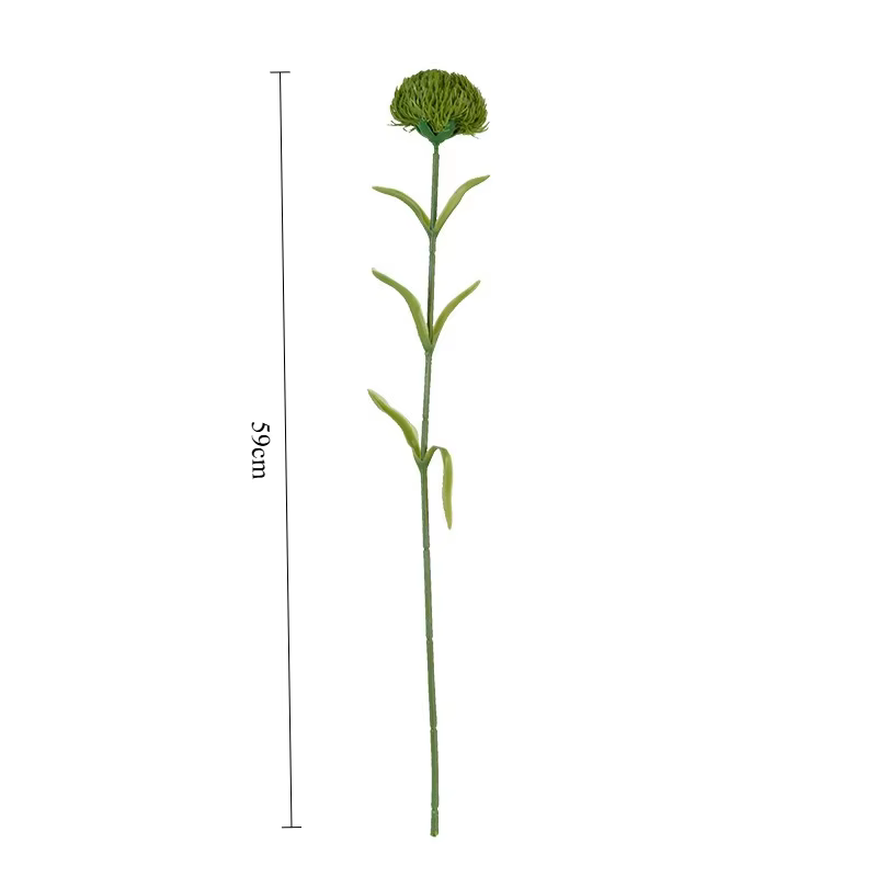 Plante artificielle Dianthus vert de 59 cm pour centre de table