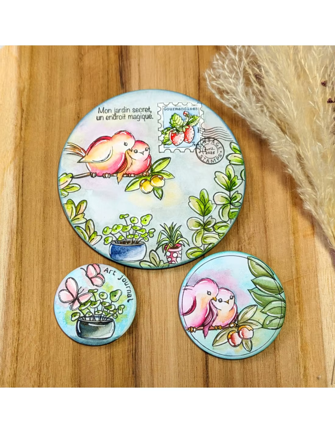Tampon transparent avec motifs d'oiseaux et de fleurs de printemps, pour scrapbooking, décoration de cartes en papier, modèle d'album photo, décoration de cartes en papier faites à la main