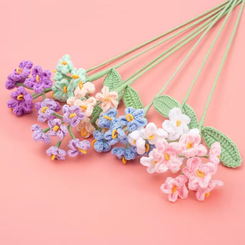 1pc Crochet fleurs tricotées