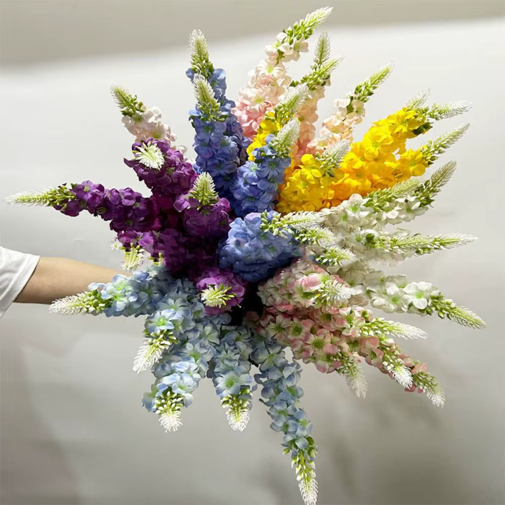 5 tiges de fleurs artificielles de jacinthe