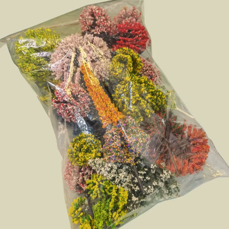 30 pièces/lot d'arbres modèles de fleurs