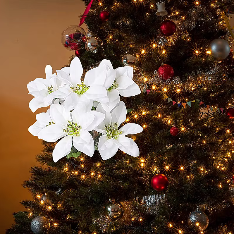 Arbuste de poinsettia Élen tissu