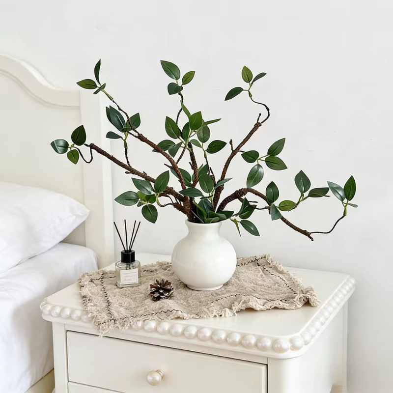 Branches artificielles vertes de 43 cm pour centre de table